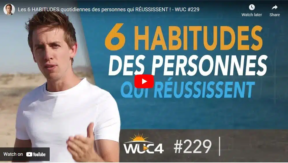 David Laroche 6 habitudes des personnes qui reussissent You Tube Intelligence emotionnelle